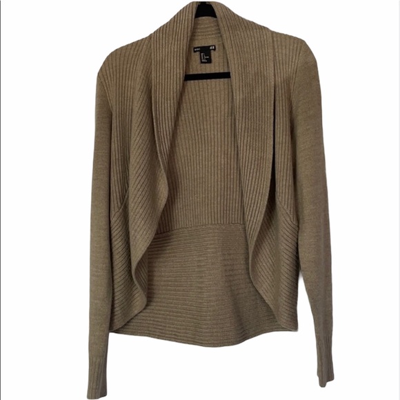 H&M Sweaters - H&M Tan Open front cardigan Sweater